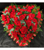 Carnation Heart funerals Flowers